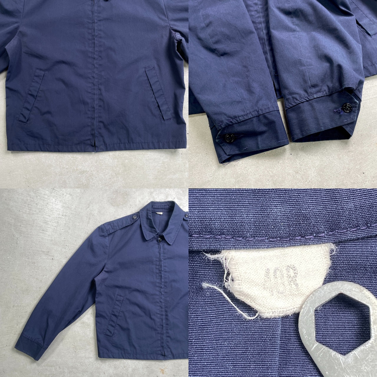BENDONE 民間品 U.S.NAVY ミリタリージャケット メンズM~L相当 古着 