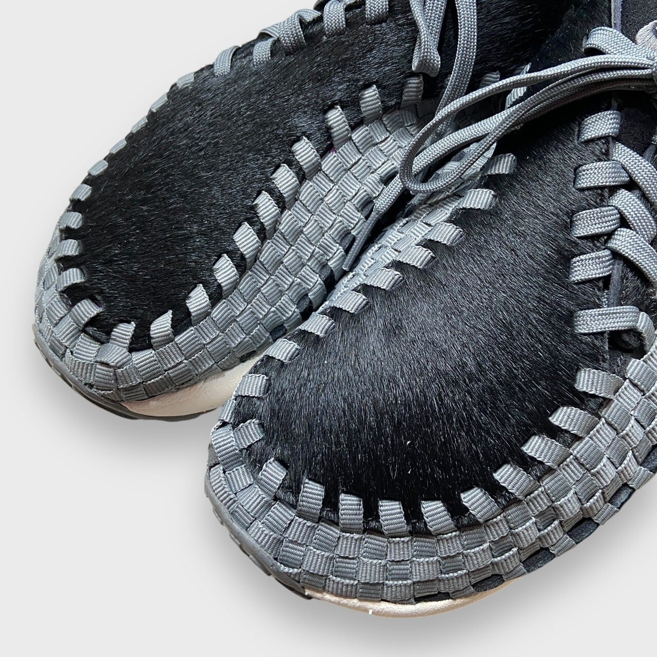 新品未使用 NIKE エアフットスケープウーブン フェイクファー 黒