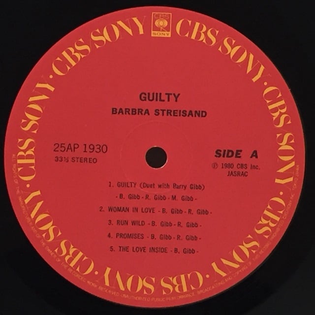 Barbra Streisand / Guilty [25AP1930, 25AP 1930] - 画像4