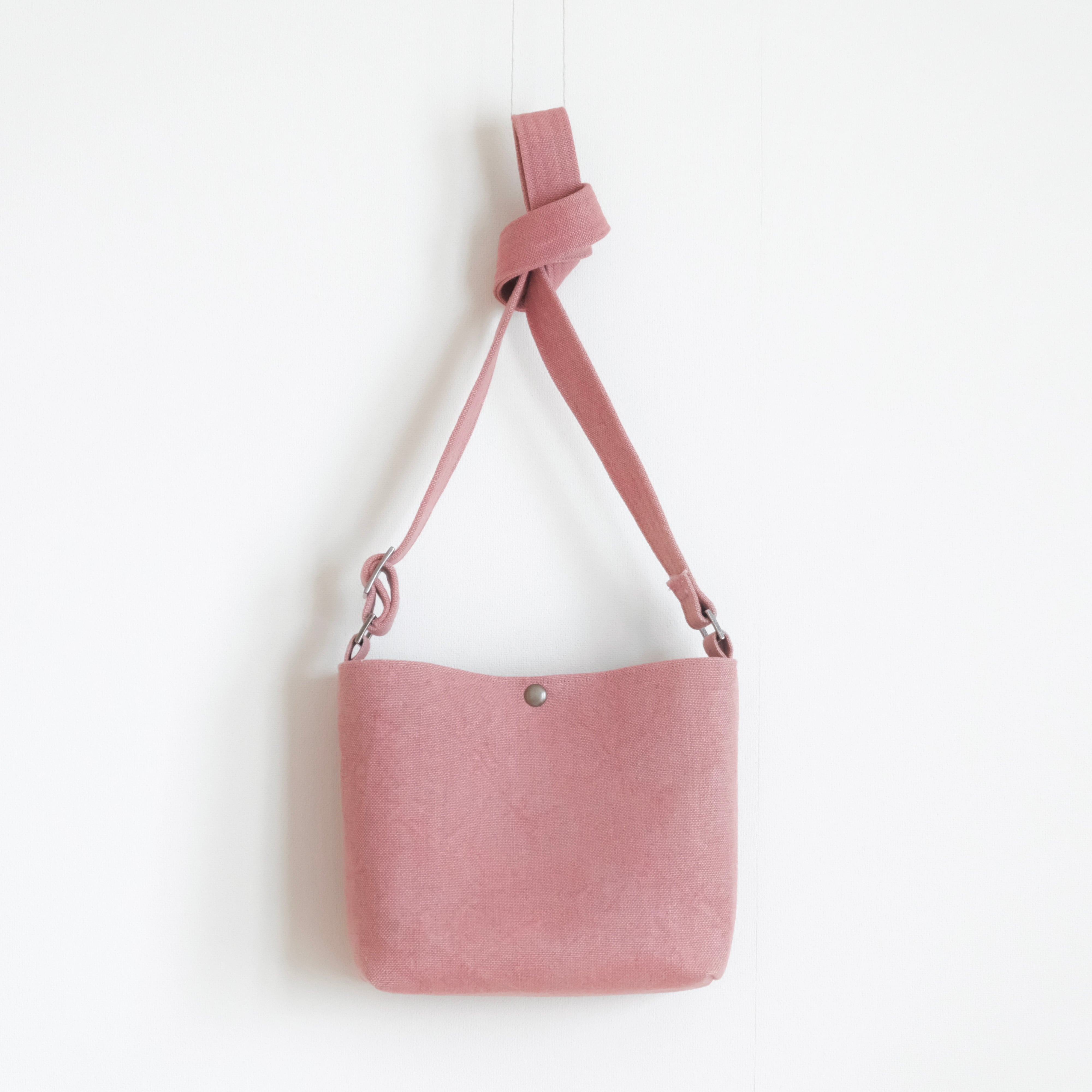 〈 桜と茜の染め 〉ショルダーバッグ