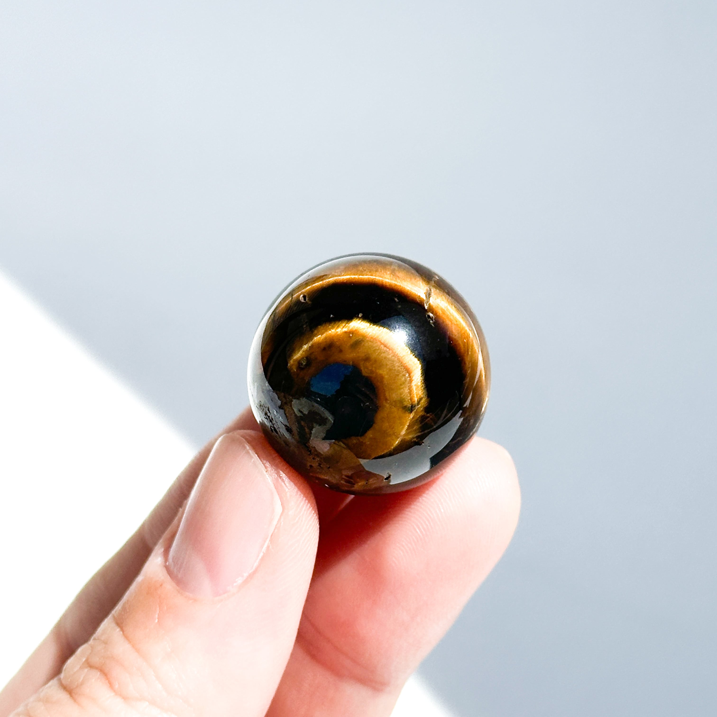 タイガーアイ スフィア（丸玉）53◇ Tiger's eye ◇天然石・鉱物