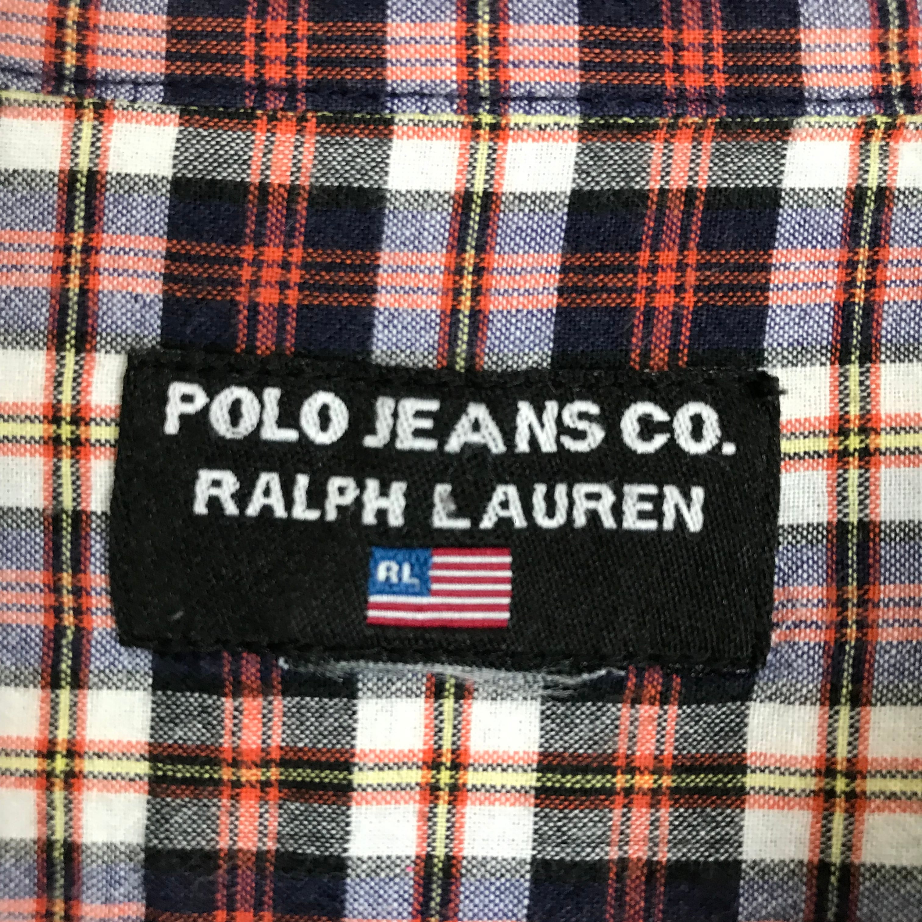 ☆90s POLO JEANS CO. RALPH LAUREN S/S SHIRTS ポロジーンズ ラルフ
