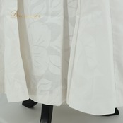 フラダンス 衣装 ワンピース ドレス ホワイト系 PINTUCK フラ ダンス 白 ハイビスカス柄 花柄 華やか ハワイアン アロハ 明るい かわいい フリル