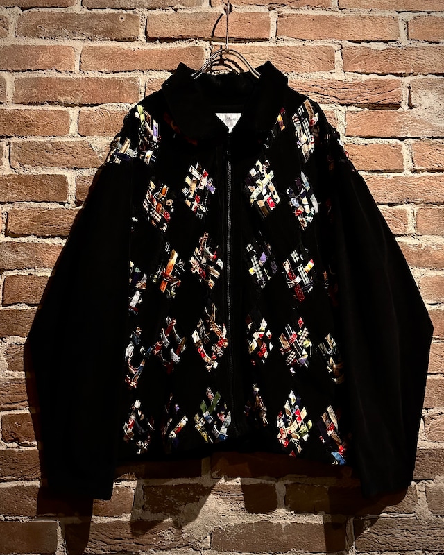 【Caka act3】Switching Design Vintage Loose Zip Up Corduroy Jacket