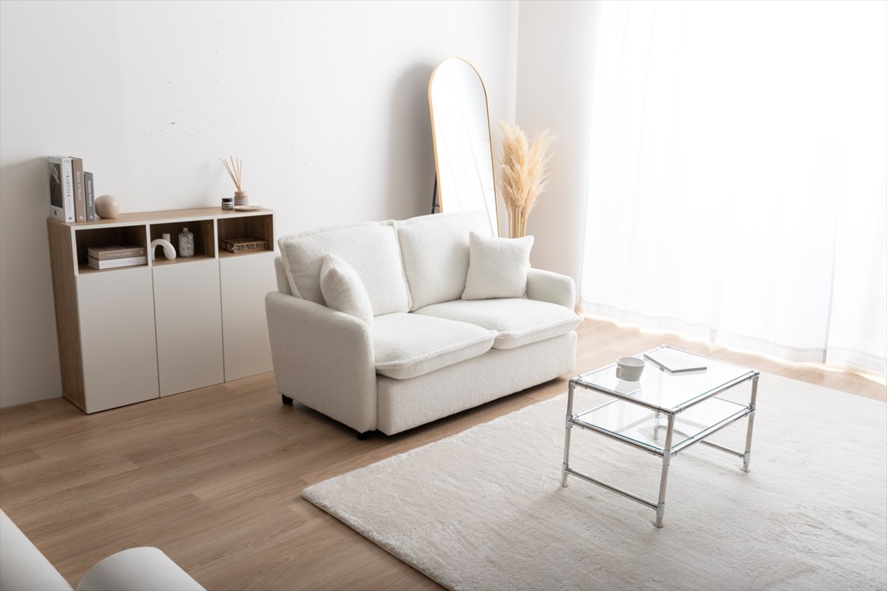 Fluffy 2人掛けブークレソファ