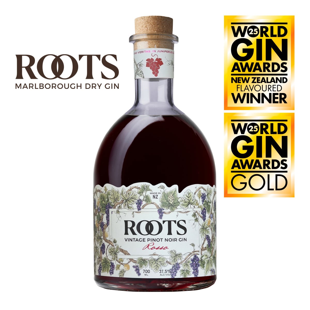 Roots Rosso Pinot Noir Gin | Southern Cross Wine Club（サザン