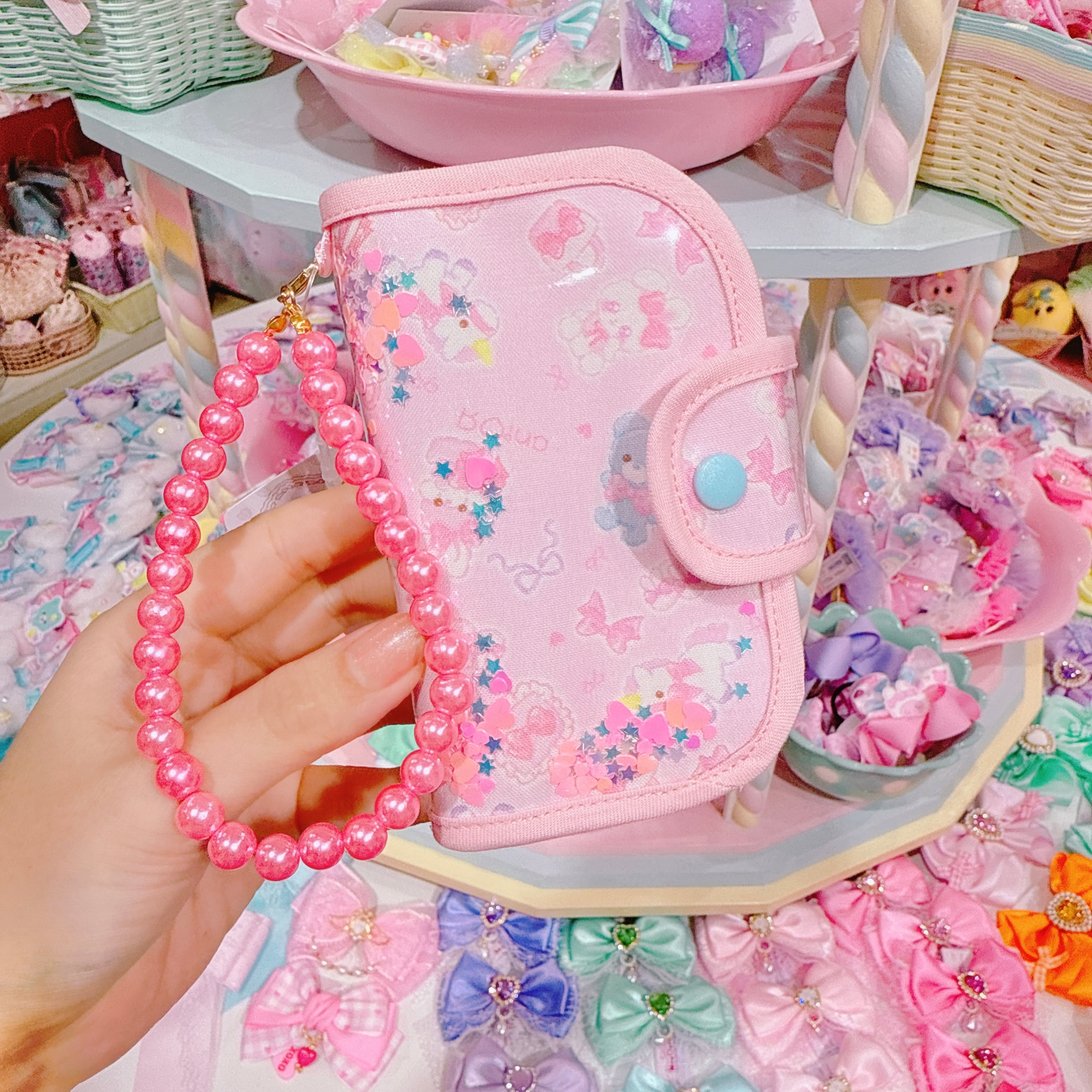 【J5】38-2バッグチャーム付きカードケース