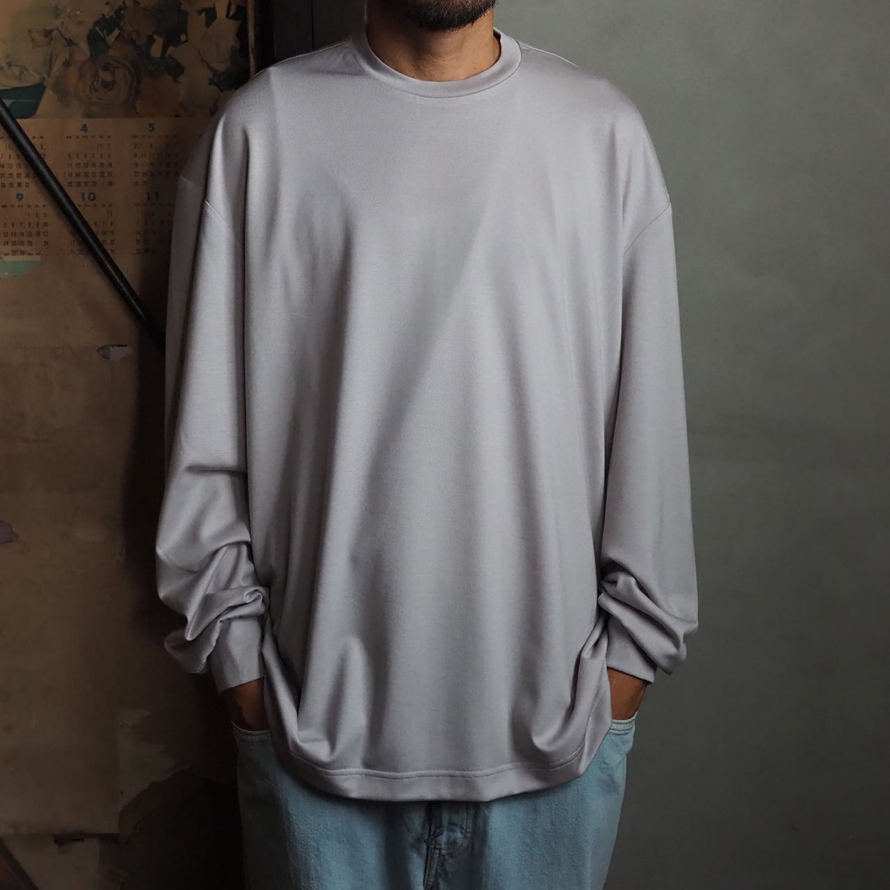 un / unbient カーブスリーブ ロングT-シャツ (UNCN25-B moon )