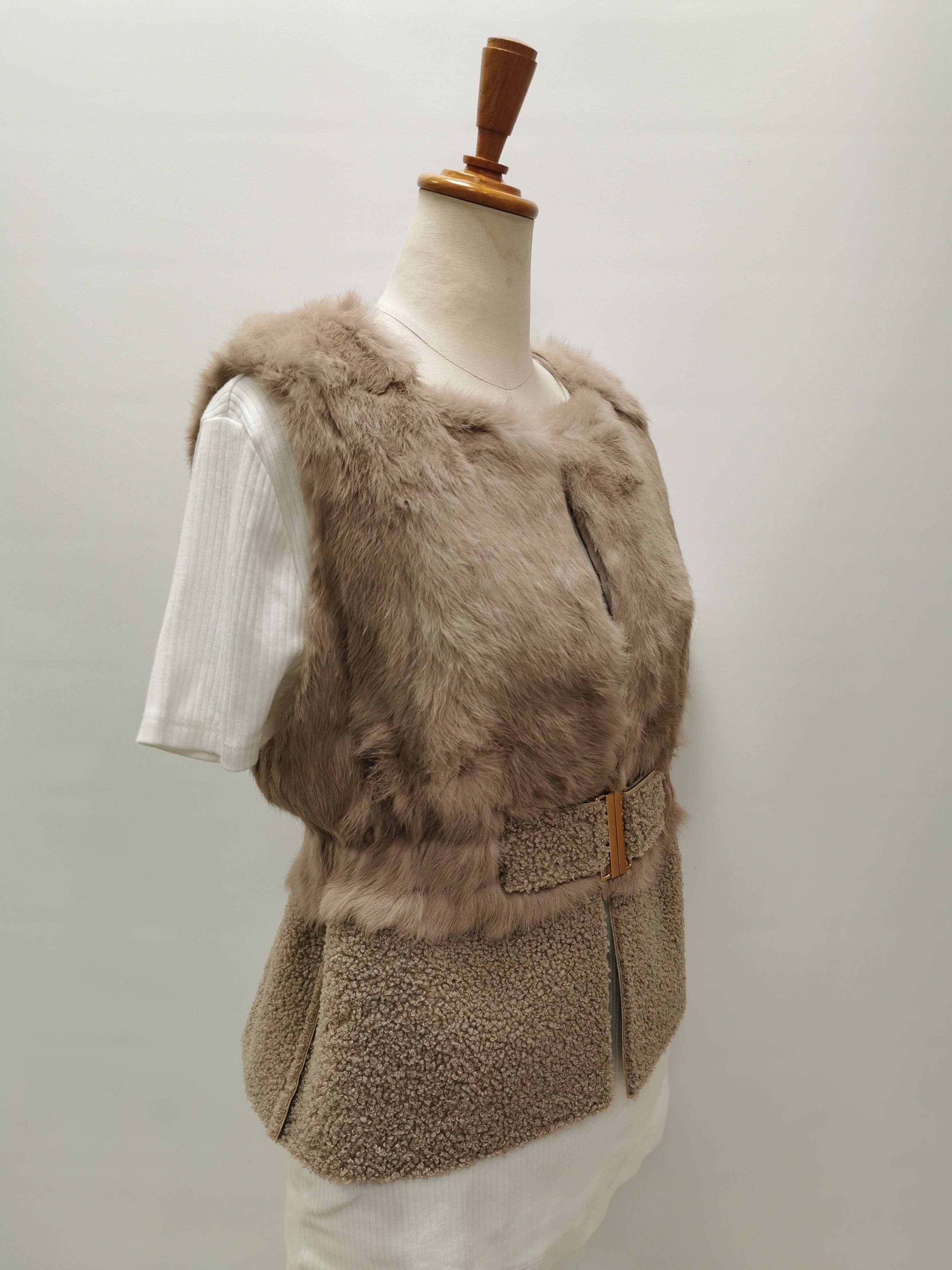 L.A GLITTER★ラビットファーベスト tigress