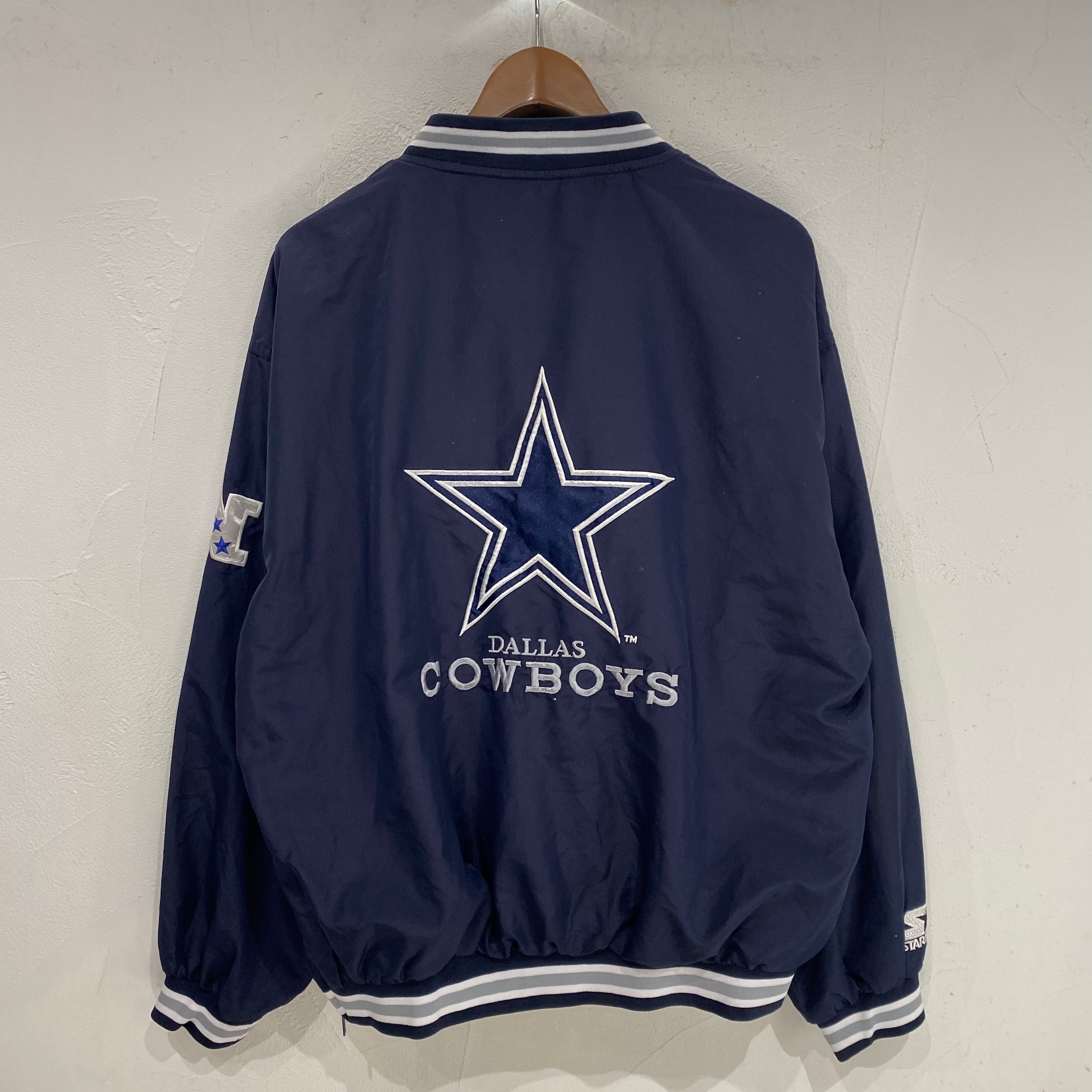 安いそれに目立つ 【古着 NFL】ナイロンジャケット COWBOYS PRO PLAYER