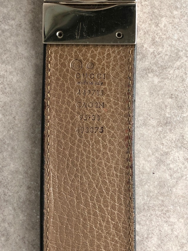 GUCCI グッチ ベルト ブラウン GGモチーフ レザー vintage ヴィンテージ オールド amt6we