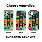 受注生産 iPhoneケース 民芸パネルのサイケ装飾柄｜フォークアート PSYF011C