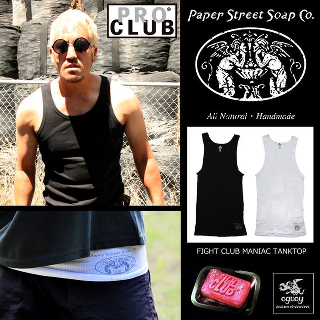 ファイトクラブ FIGHT CLUB Paper Street Soap Co. タイラーダーデン 映画 リブタンクトップ    oguoy_fc_proc_pssc_tank