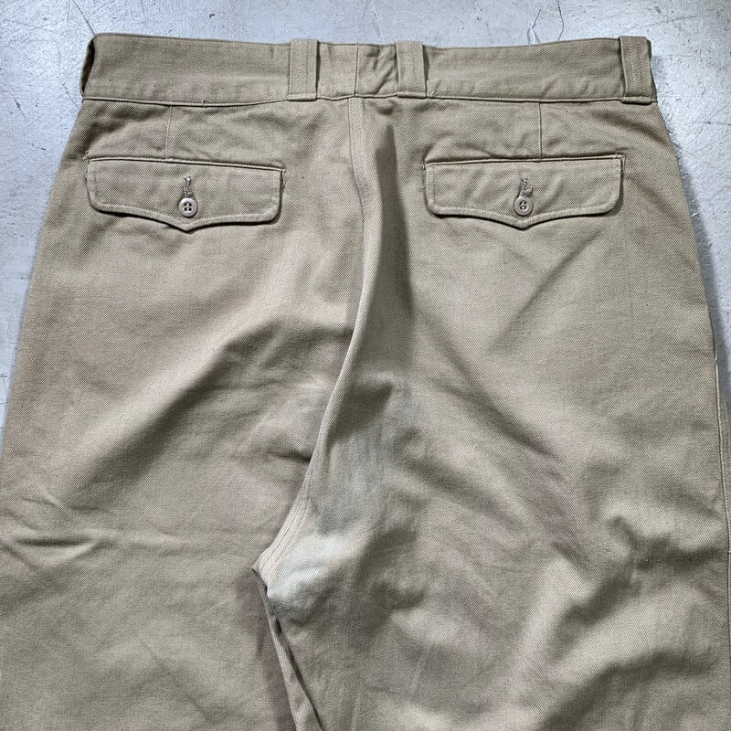 フランス軍 M52 35 ベージュ DEADSTOCK FRENCH ARMY M52 CHINO PANTS 後期 size35 デッド
