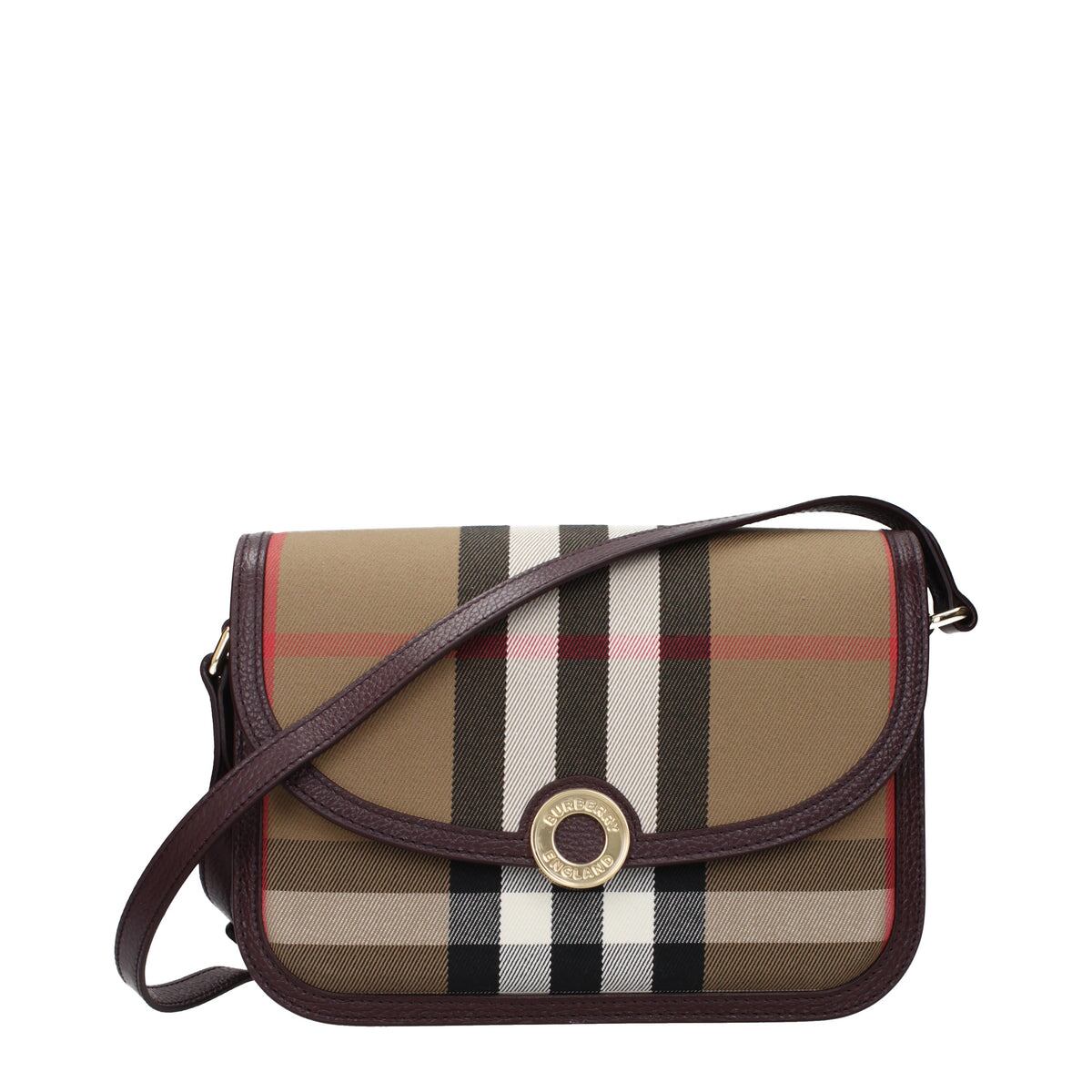 BURBERRY バーバリー レディース クロスボディバッグ ファブリック ブラウン
