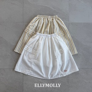 【予約】ellymolly Blanche long skirt