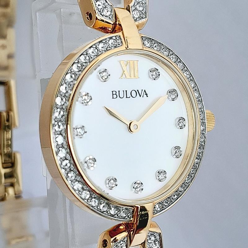 ファッション腕時計 レディース Bulova スワロフスキー マザーオブパール 新品