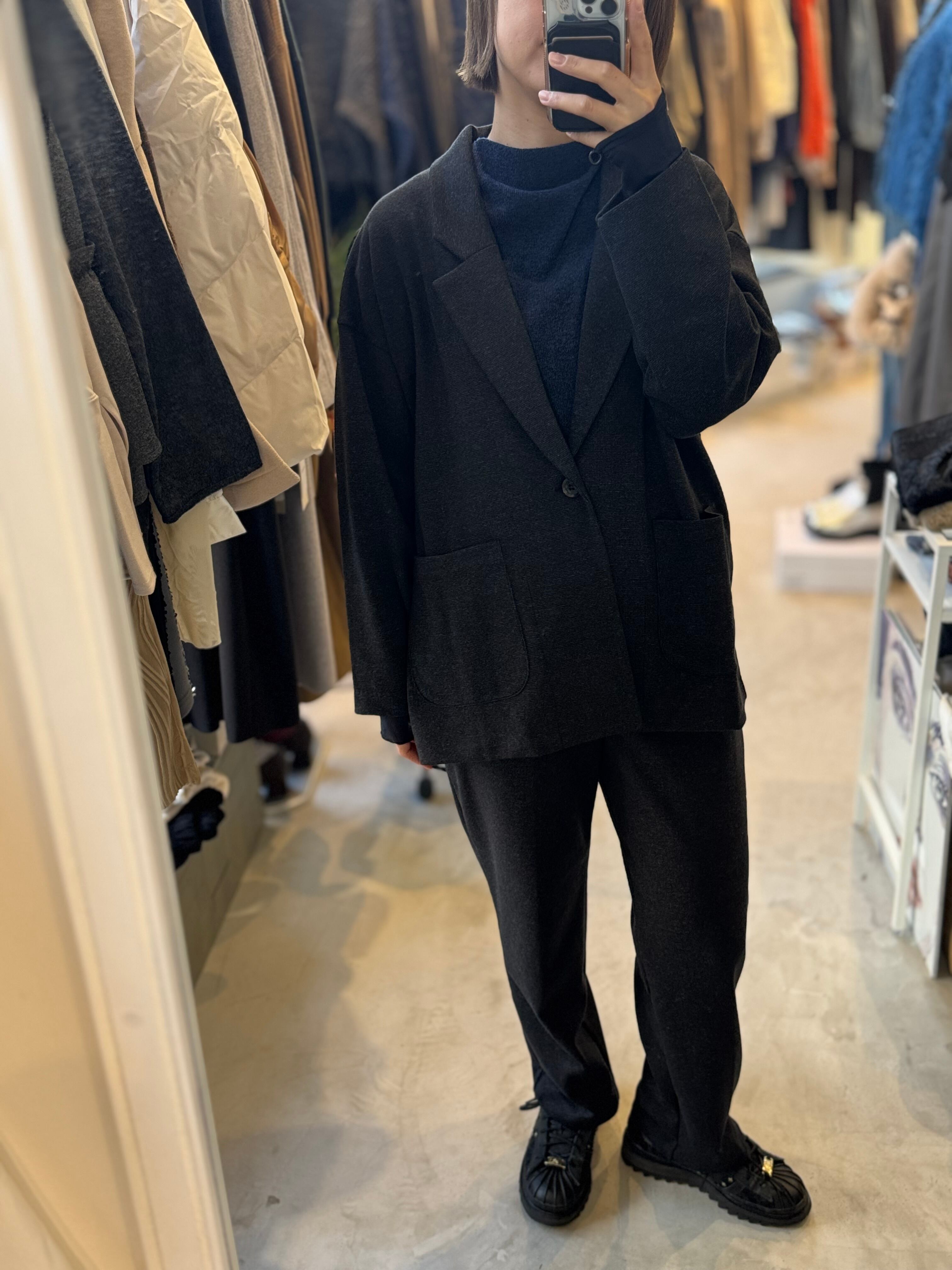 【LEMELANGE】ウールコットンロングテーラードジャケット 8551801