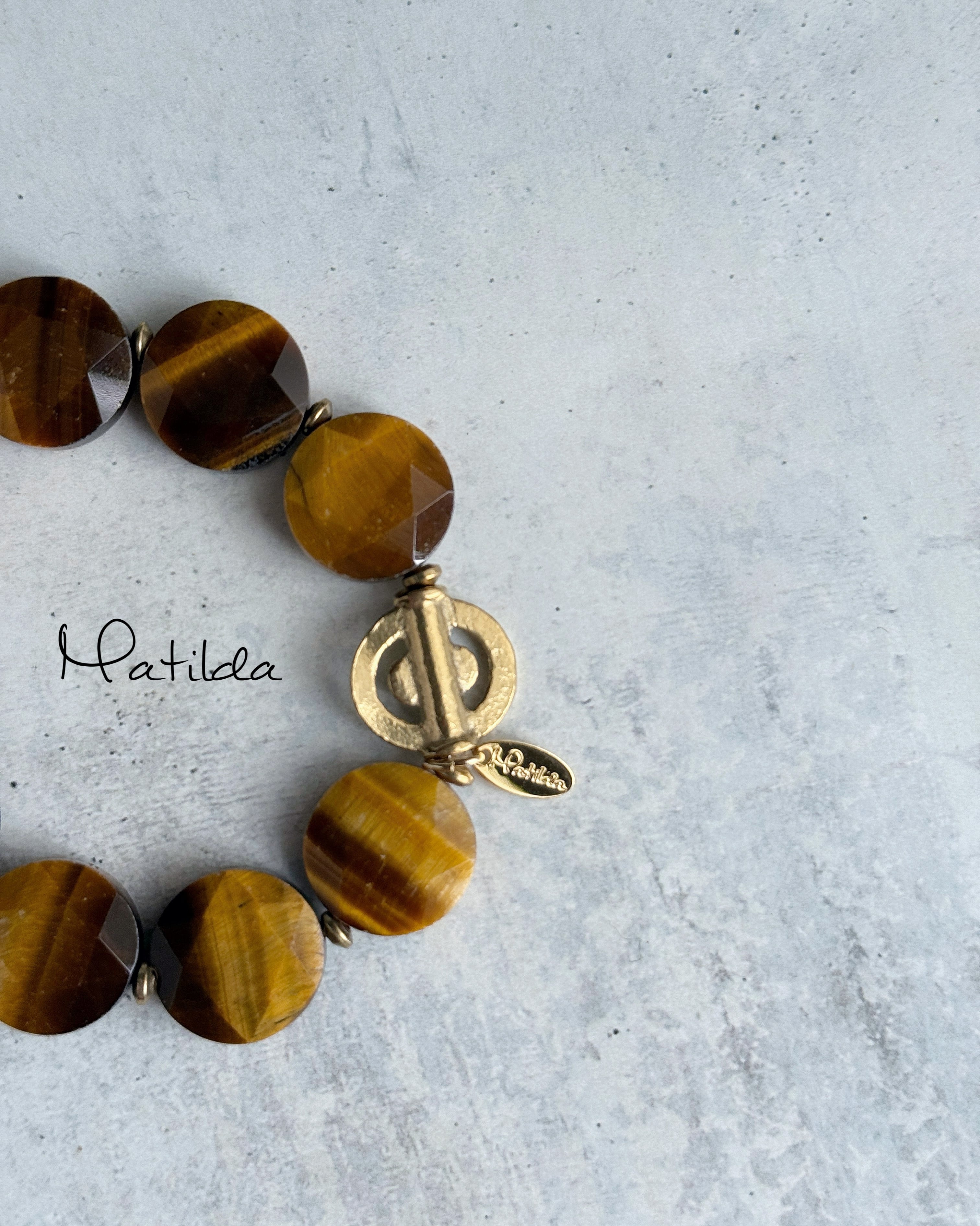 tumble bracelet(タイガーアイ)