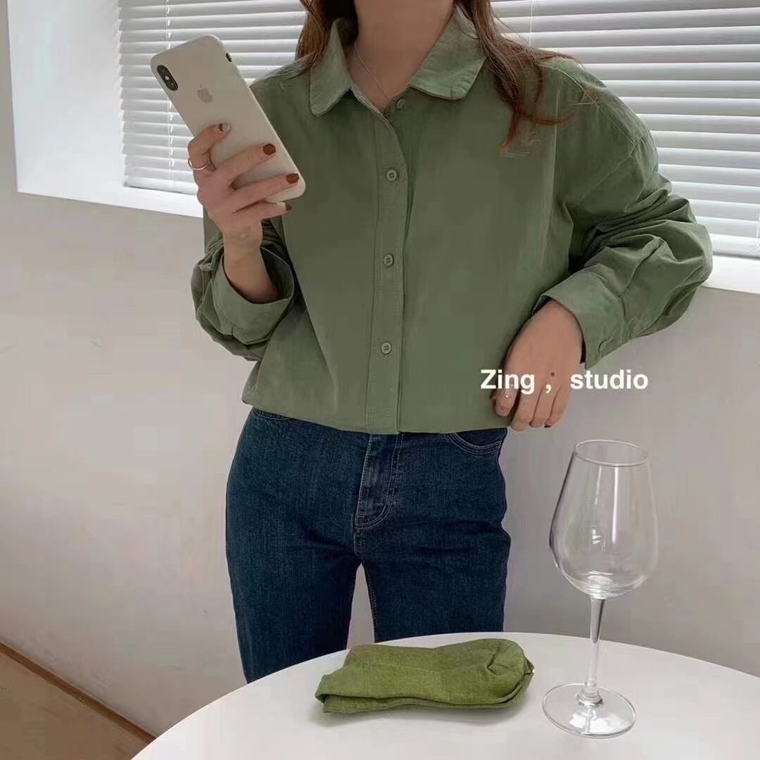 ラウンドカラーオーバーシャツ　AJ2205-D17　　