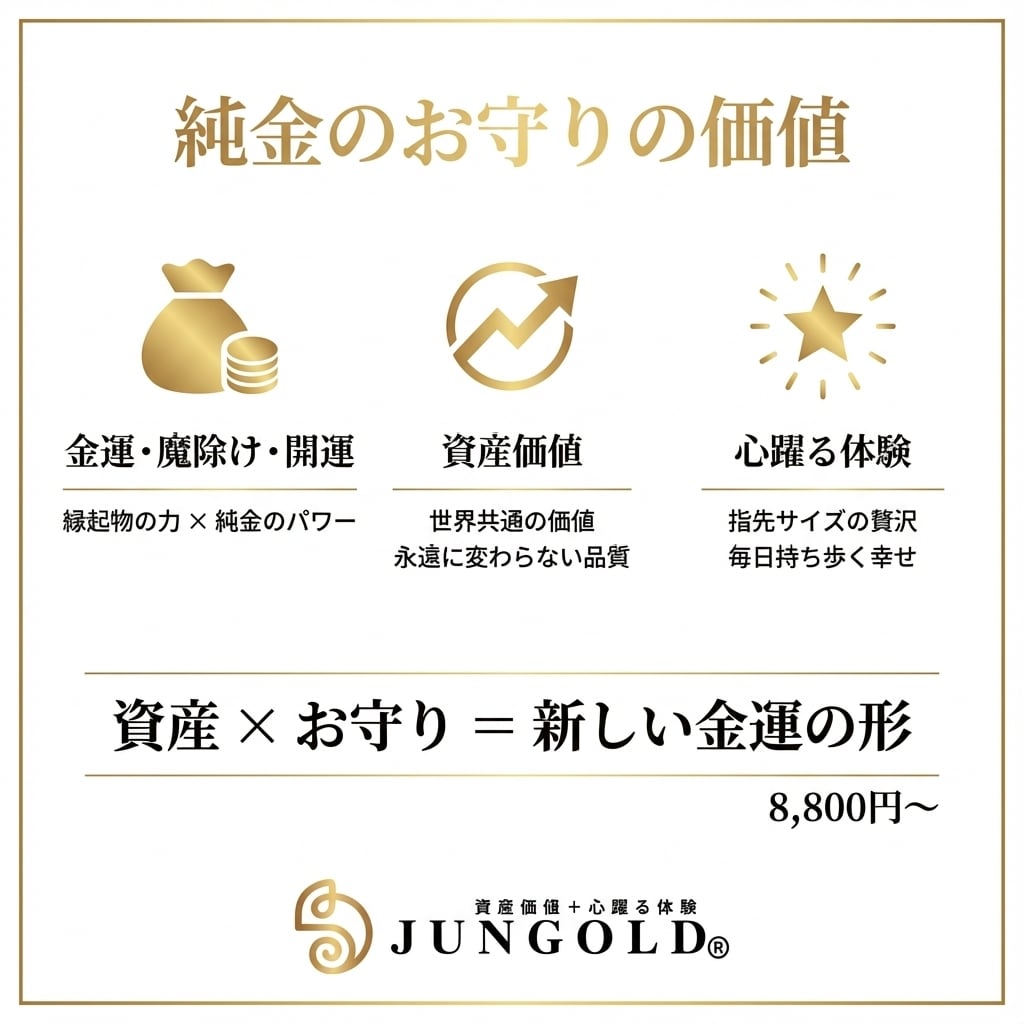 金の縁起物持ち歩くだけで幸運を引き寄せる合計66個 純金 『 打ち出の小槌 』約0.1g (極小) お守り【JUNGOLD】 | JUNGOLD