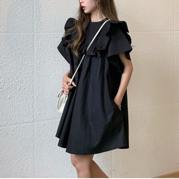 ◆予約◆オーバーフレアミニスカート(ネコポス対応)(ご注文から1-2週間程でお届け)