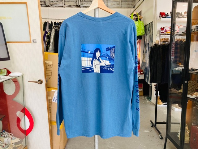 SOPH × KYNE TOKYO 2 LS TEE BLUE LARGE SOPH-200140 05588