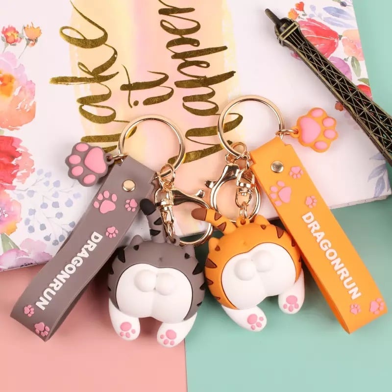 キュート猫おしりキーホルダー