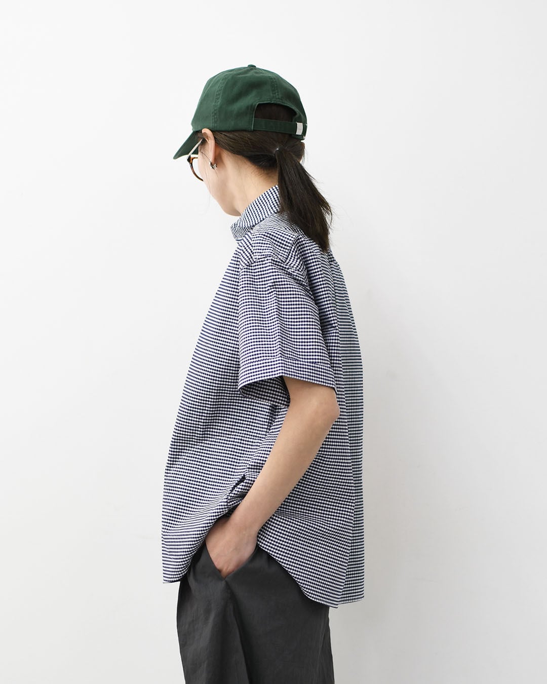 DANTON [ダントン] W OXFORD ROUND COLLAR SHORT SLEEVE PULLOVER