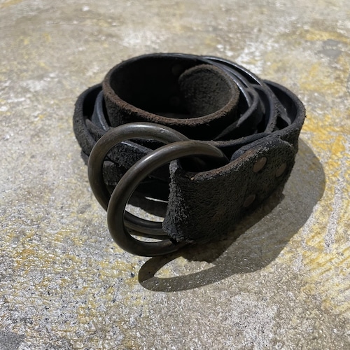 RRL LEATHER BRAID BELT