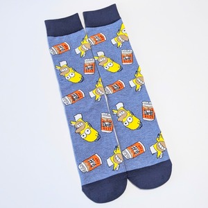 【 crew socks / クルーソックス 】『 The Simpsons / シンプソンズ / ホーマー Duff Beer / ダフビール 』 靴下 / ソックス〚アメリカン雑貨 アメトイ〛