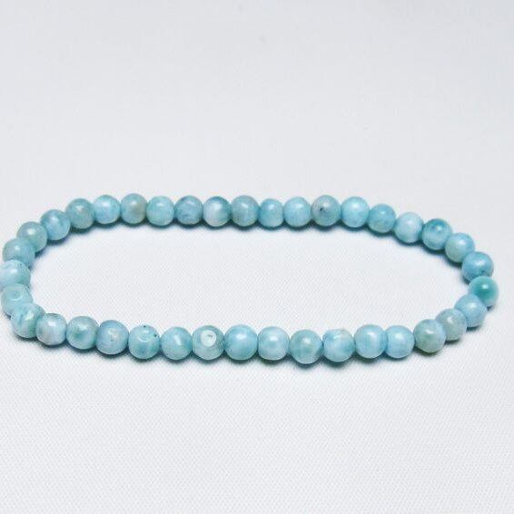 ラリマー ブレスレット 5mm 一点物 メール便可 [M便 1/10] 111-47835