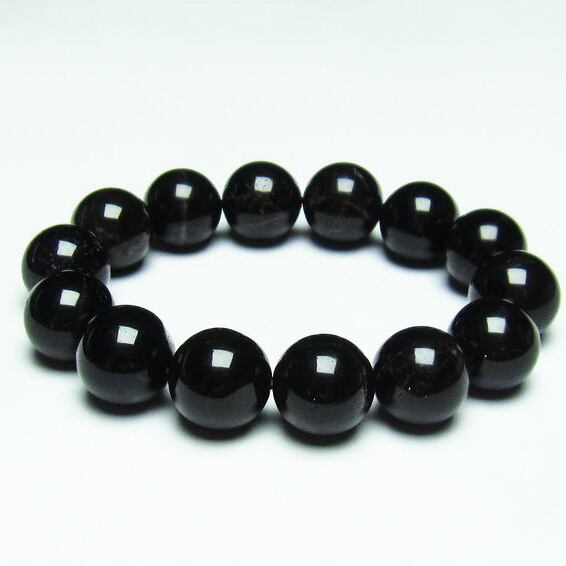 モリオン 黒水晶 ブレスレット 16mm 一点物 [M便 1/10] 111-21151