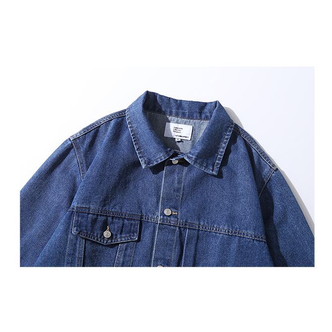 ★WASHED BLUE DENIM LApel JACKET　　　A0653