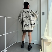Typo pattern usefull knit/ecru