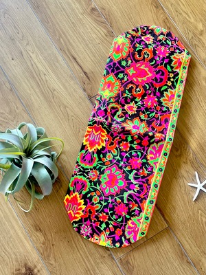 ヨガマットバッグ❤️ブラックネオンイエローライン