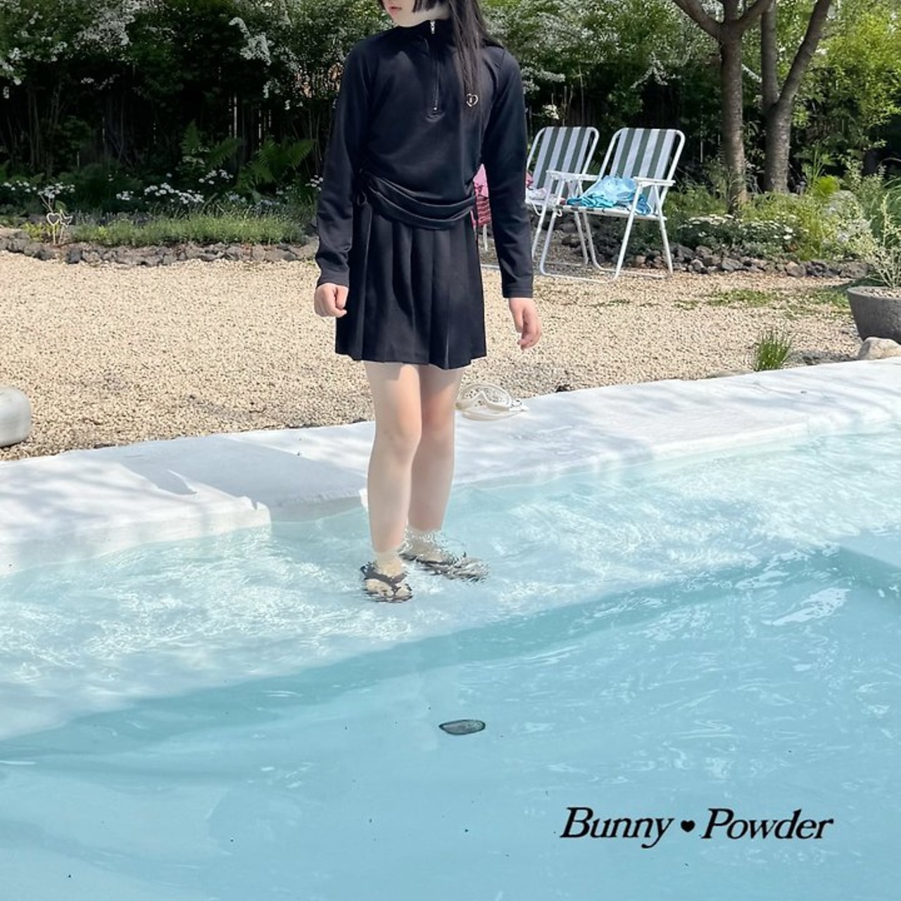 [Bunny Powder] (Feature) Swim Tennis Skirt (L/XL) / [버니파우더] (기획)스윔테니스스커트 (L/XL)