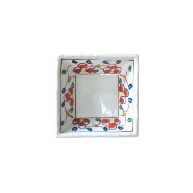 陶器 楓色絵図 五角形鉢 Ab-181 陶器 楓色絵図 五角形鉢 Ab-181 陶器 楓色絵図 五角形鉢 Ab-181