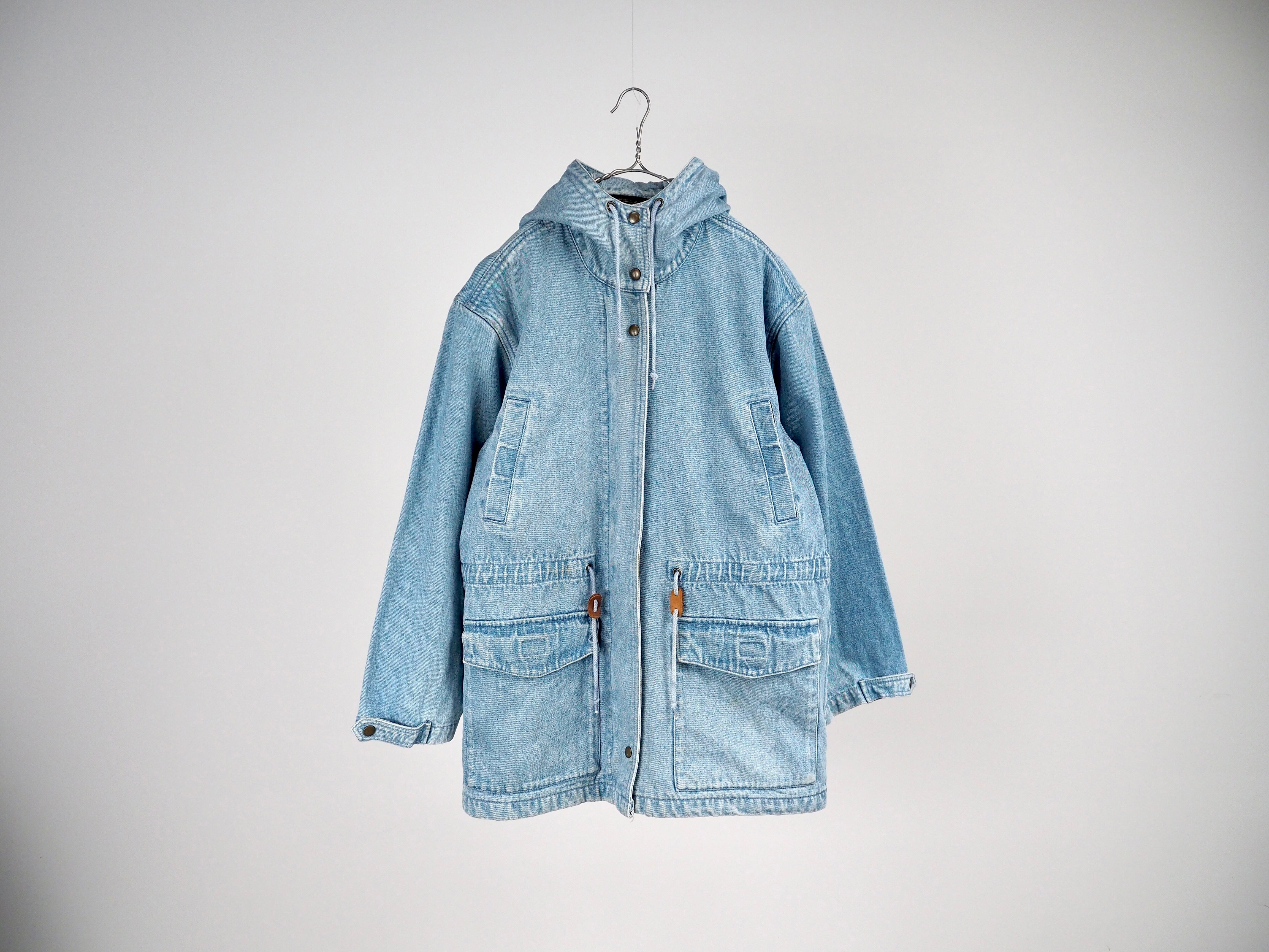 Eddie Bauer denim mountain parka Women’s M