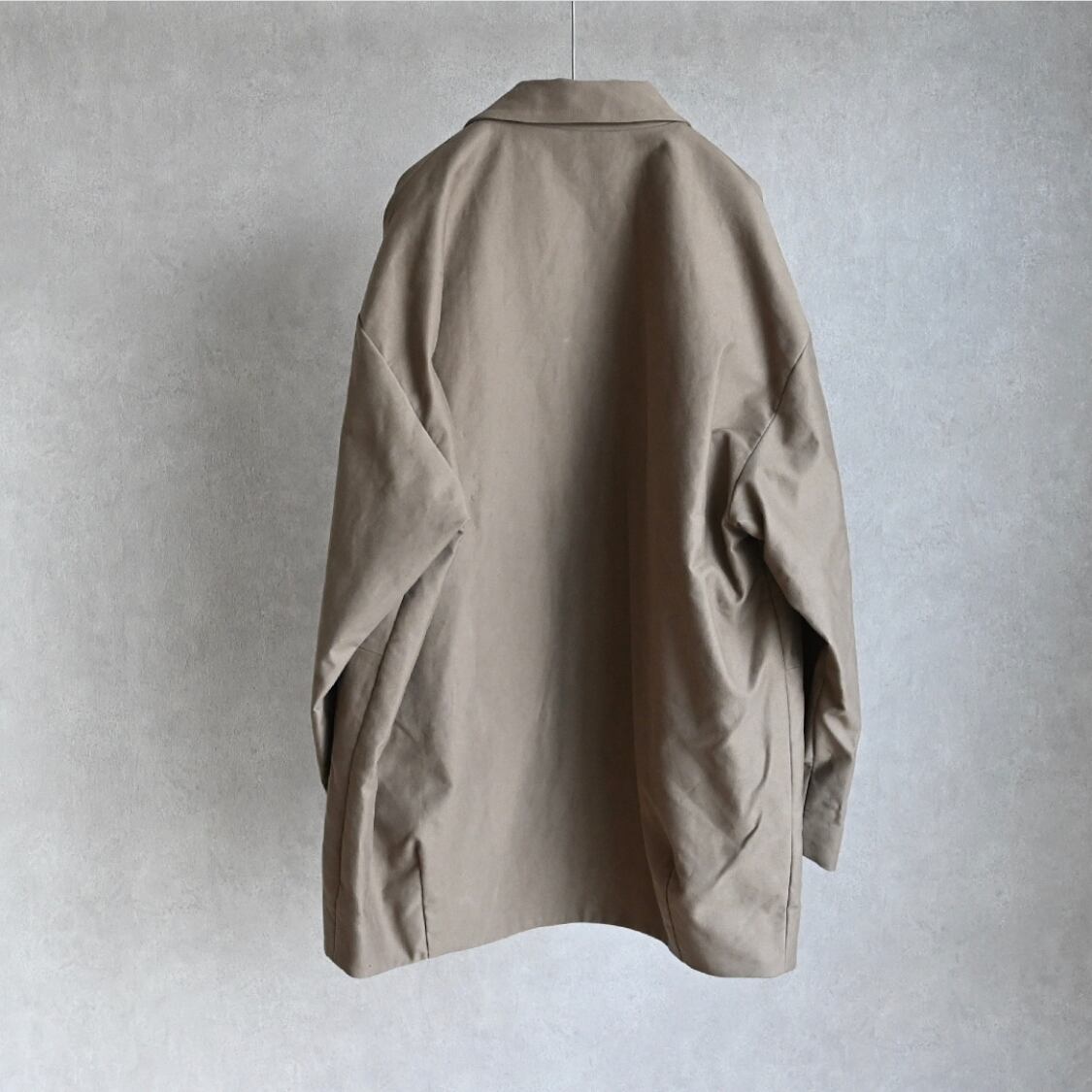 STILL BY HAND】MOLESKIN SOUTIEN COLLAR HAIF COAT スティルバイ