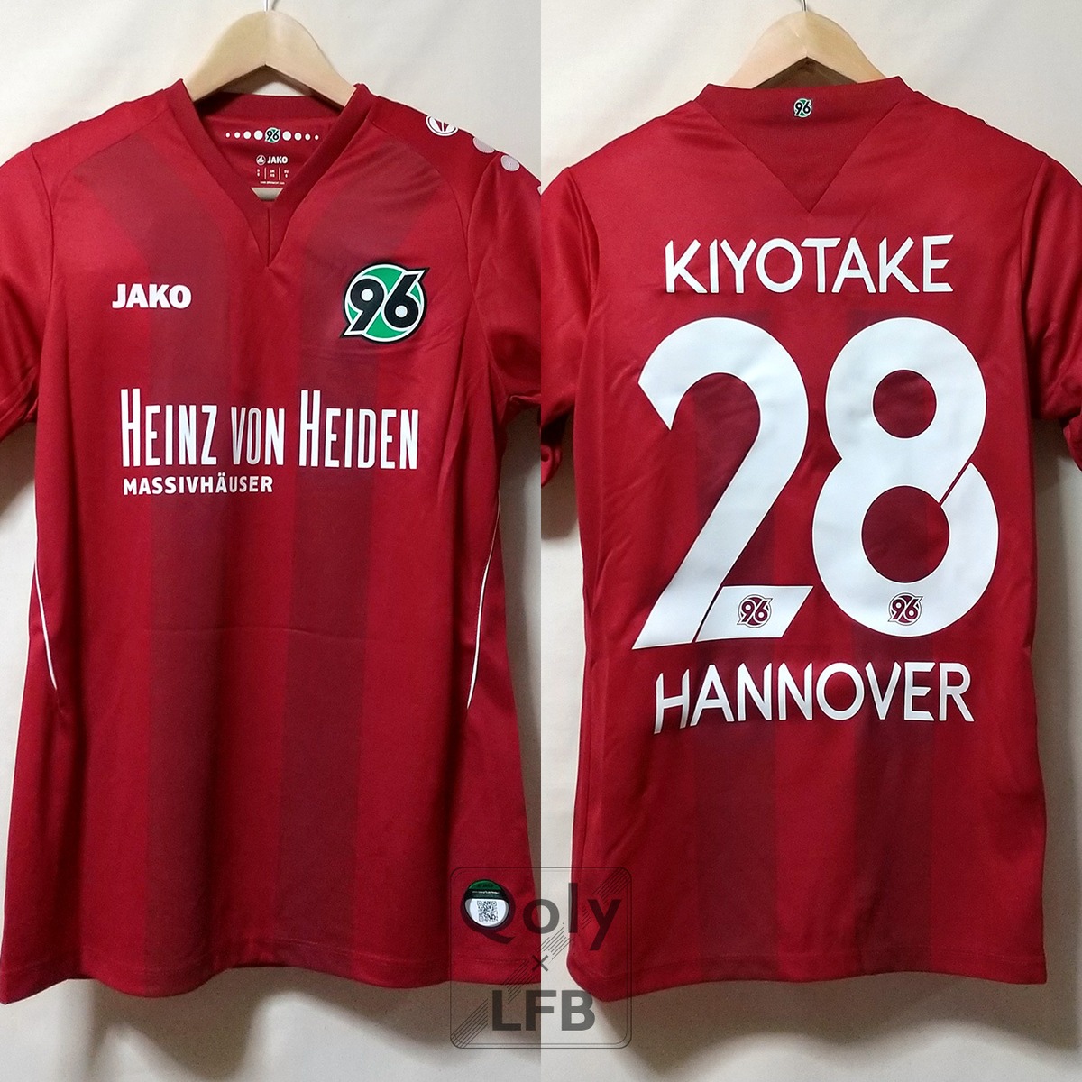ハノーファー96 2014-15 Jako ホーム半袖 ユニフォーム #28 KIYOTAKE 