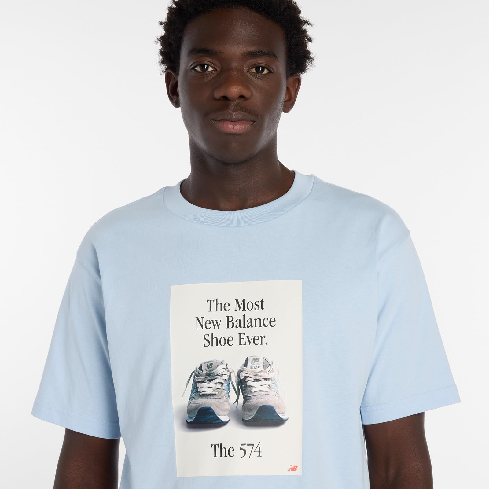 ニューバランス] メンズ半袖Tシャツ グラフィック 574広告Tシャツ AA1