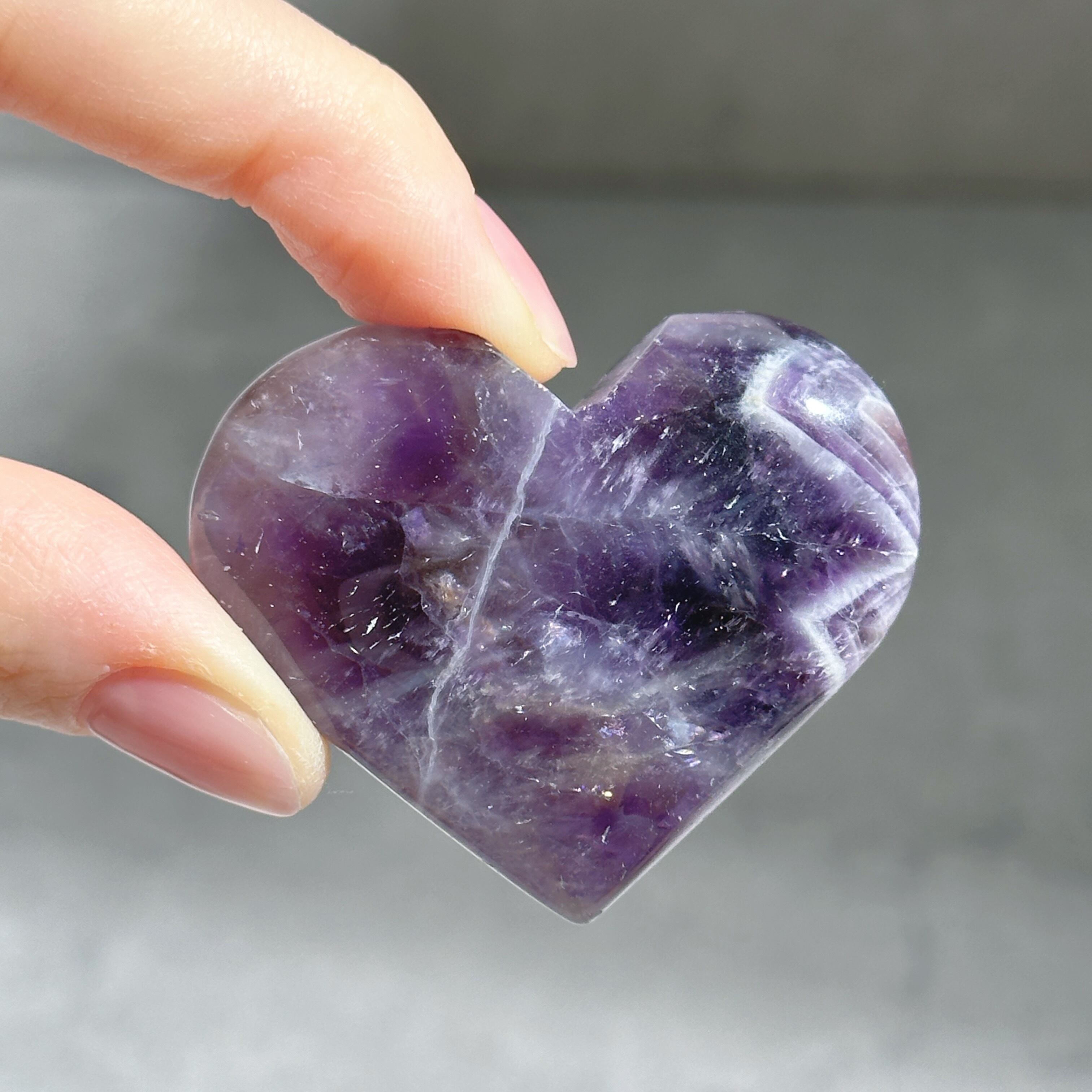 ドリームアメジスト ハート型41◇ Dream Amethyst ◇天然石・鉱物