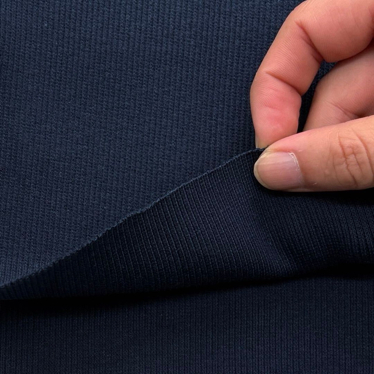 TC036◆1m◆M◆40番スパンテレコニット生地◆ネイビー