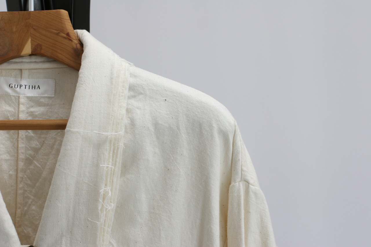 【GUPTIHA】Sobakasu Khadi Jacket / Natural（63408-096）