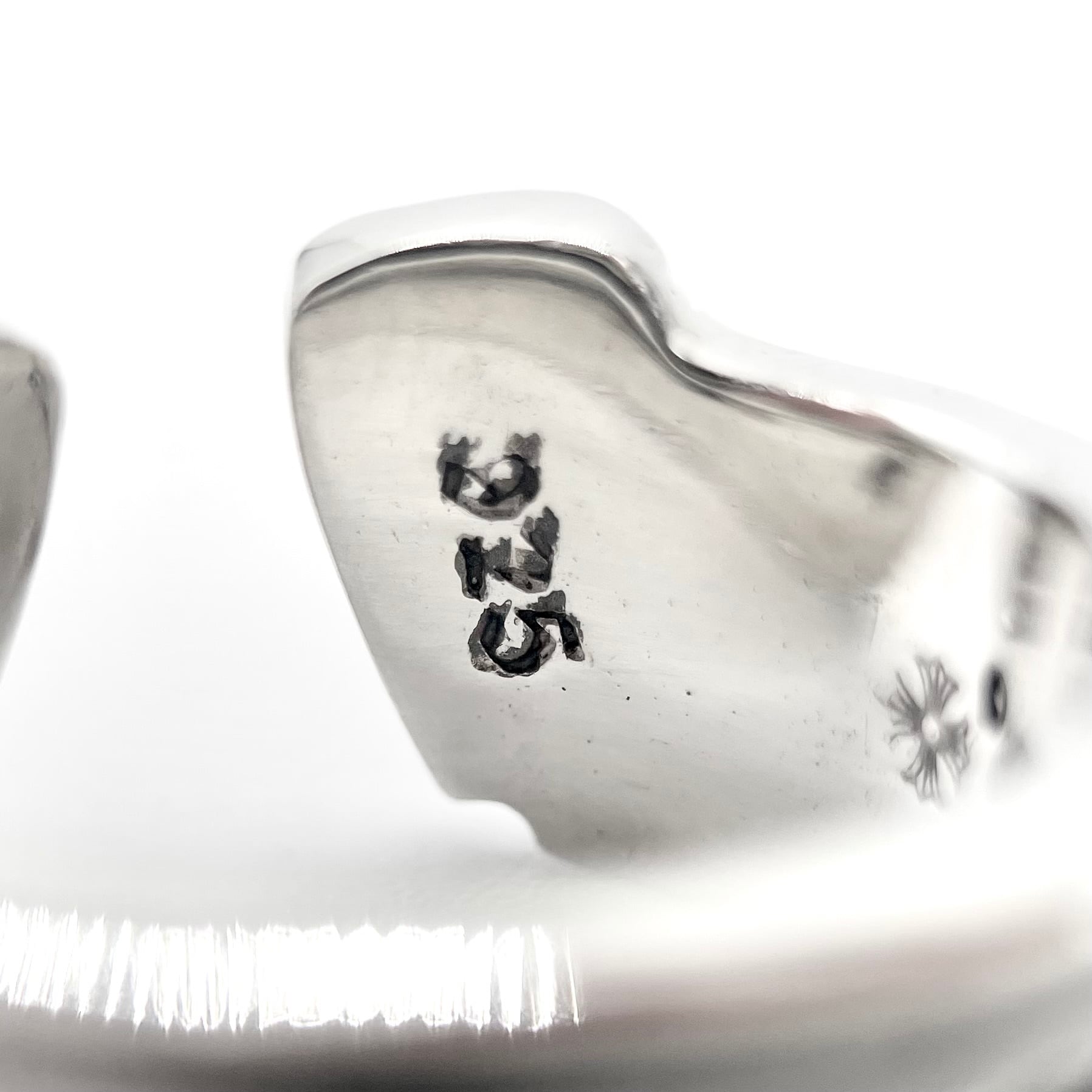 CHROME HEARTS 約22号 スクロールラベルリング シルバー925 CHROME HEARTS 約22号 スクロールラベルリング シルバー925