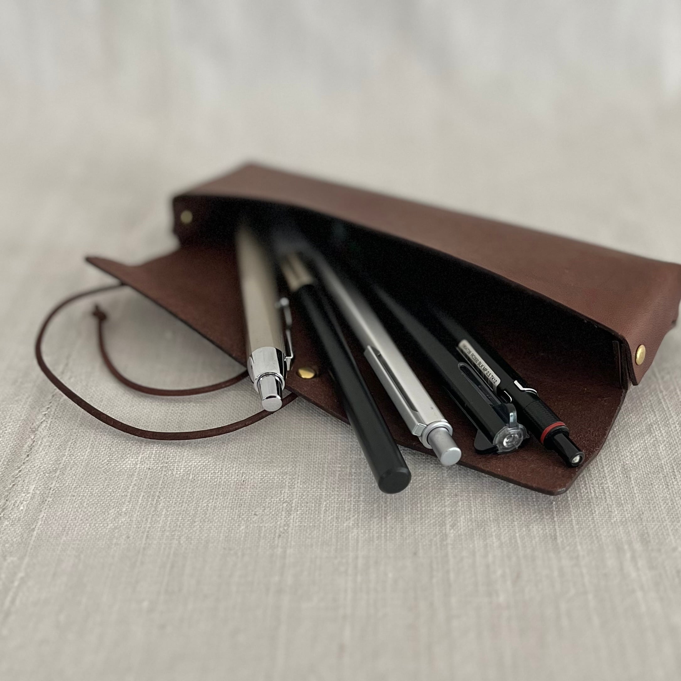 姫路レザー 本革 ペンケース 【 ナチュラル カラー 】 レザー 革