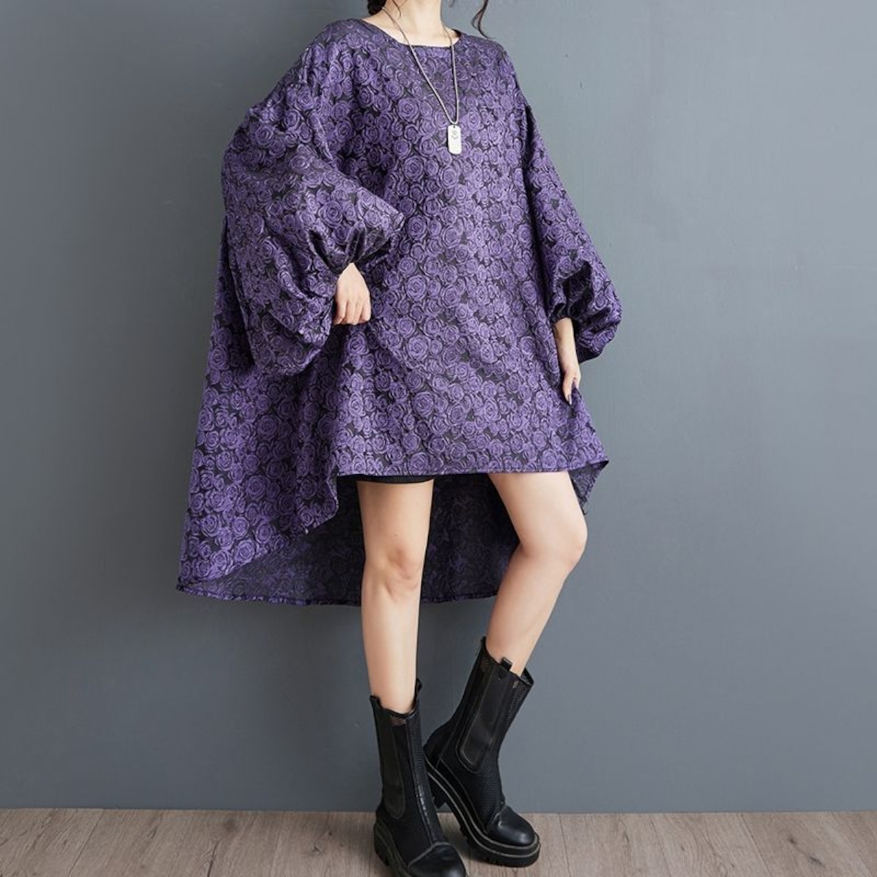 薔薇 ジャガード チュニック 60018