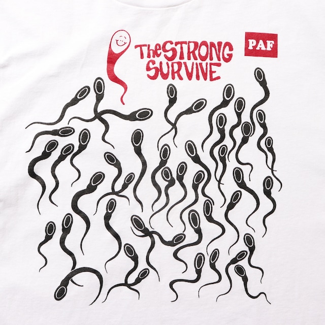 Deadstock XL 80s 90s シングルステッチ Tシャツ the strong survive 白 ホワイト