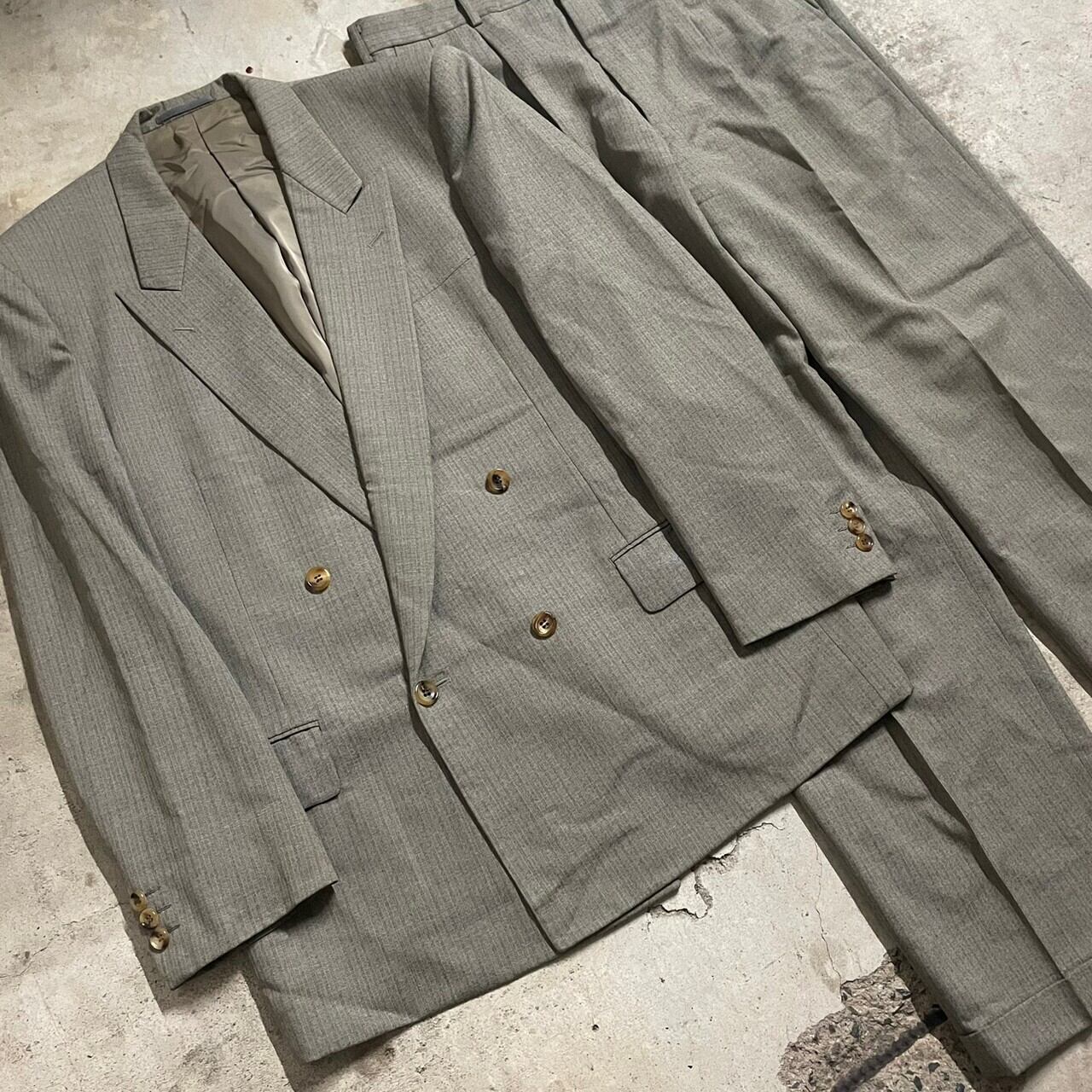 COMME des GARÇONS HOMME DEUX】AD1991 wool double setup suit 